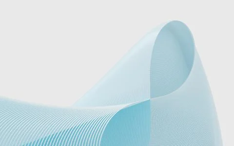 Wavy lines pattern background, curve structure, 3d rendering. Stock Illustration