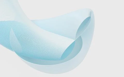 Wavy lines pattern background, curve structure, 3d rendering. Stock Illustration