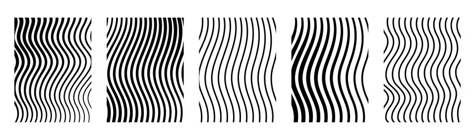 Wavy lines pattern Illustrazione stock