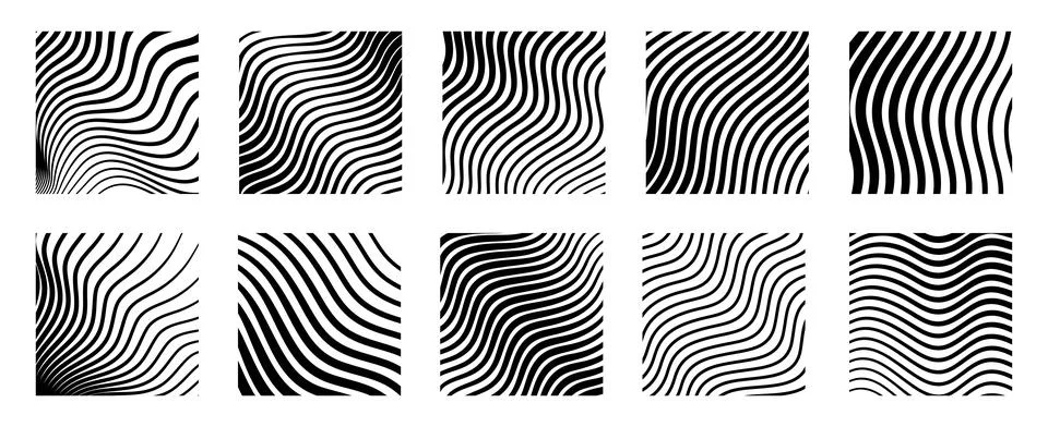 Wavy lines pattern Stock Illustration