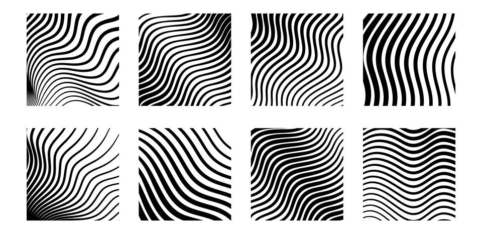 Wavy lines pattern Stock Illustration