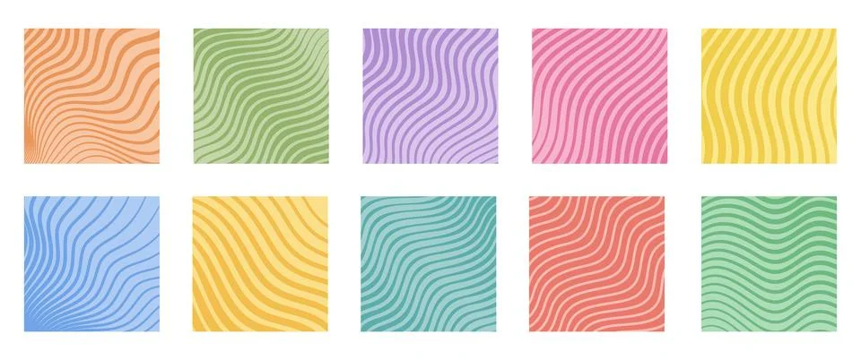 Wavy lines pattern Stock Illustration