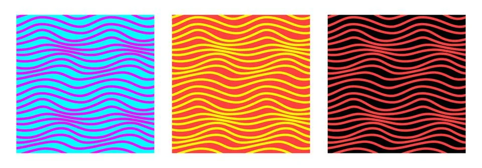 Wavy lines pattern 스톡 일러스트