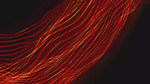 Wavy lines in red. Stock Footage 272660540