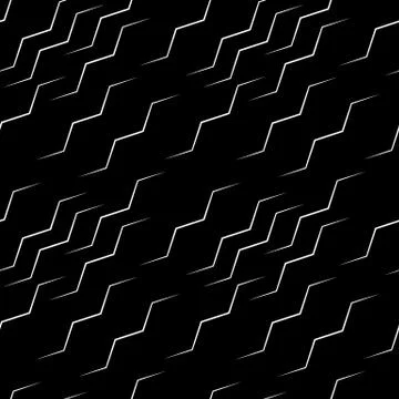 Wavy lines seamless pattern. Abstract monochrome vector background, repeatabl 스톡 일러스트