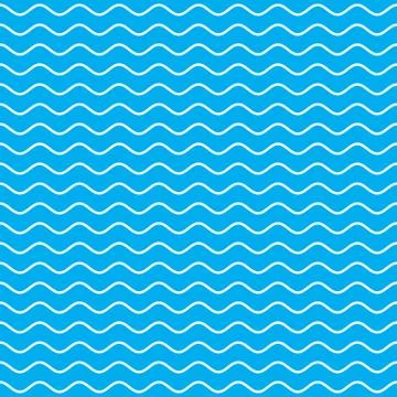 Wavy Lines Seamless Pattern Stock Illustration