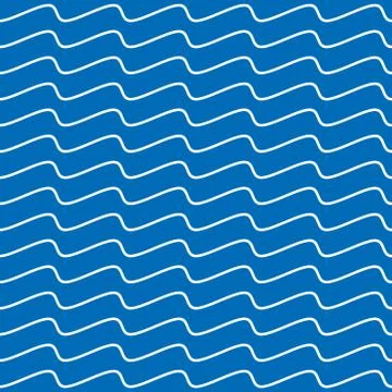 Wavy Lines Seamless Pattern Stock-Illustration