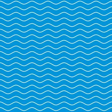 Wavy Lines Seamless Pattern Stock Illustration
