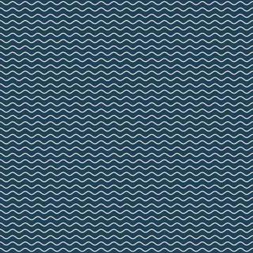 Wavy Lines Seamless Pattern Stock Illustration