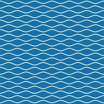 Wavy Lines Seamless Pattern Stock Illustration
