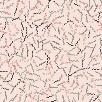 Wavy lines seamless pattern. Smooth zigzag abstract background Illustrazione stock