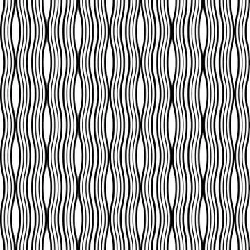 Wavy Lines Seamless Vector Abstract Background. Geometric Design. Interlacing 스톡 일러스트