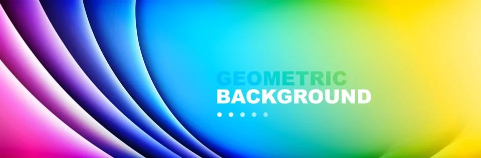 Wavy lines, technology digital template with shadows and lights on gradient Stock Illustration