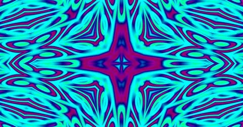 Wavy Liquid Waves Retro Trippy Meditation Pattern Background イラスト素材