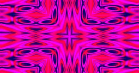 Wavy Liquid Waves Retro Trippy Meditation Pattern Background 库存插图