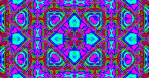Wavy Liquid Waves Retro Trippy Meditation Mandala Pattern  库存插图