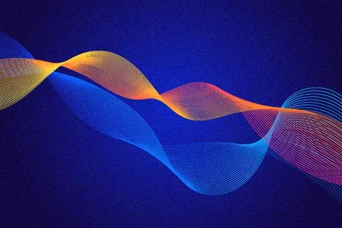 Wavy luxury abstraction Stock Illustration