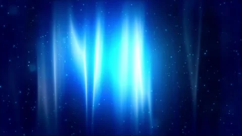 Wavy Magic with blue particles Stock Footage 236437390