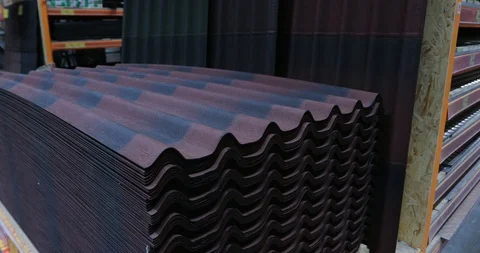 Wavy metallic tiles Stock Footage 99839821