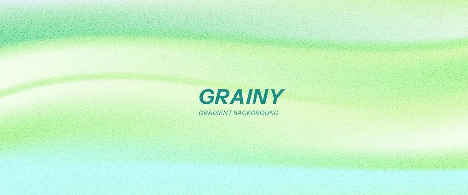 Wavy mint gradient and grain gradation in soft yellow blue for spring bg. Pale イラスト素材