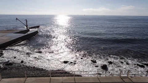 Wavy motion up front promenade Stock Footage 102309662