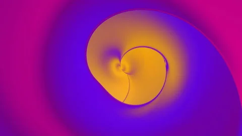 Wavy motion surface in twisted holographic tunnel 3d rendering loop animation 4K Stock Footage 162759763