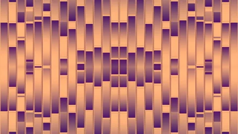 Wavy motion symmetrical pattern of lines. 3d rendering loop animation 4K Stock-Footage 205567778