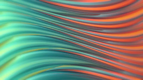 Wavy multi colored background of twisted shapes. 3d rendering loop animation HD Stock Footage 219000949