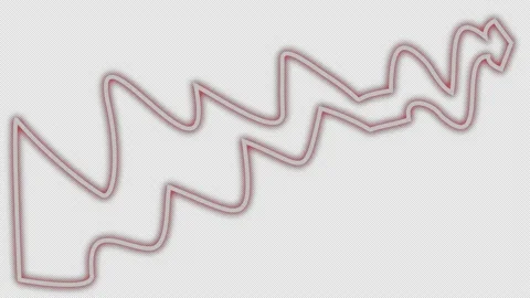 Wavy neon arrow with a climb up. Stock Footage 174897706