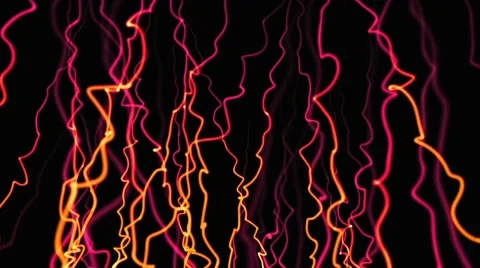 Wavy Neon Lights Stock Footage 62988177