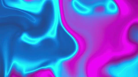 Wavy neon lines Stock Illustration