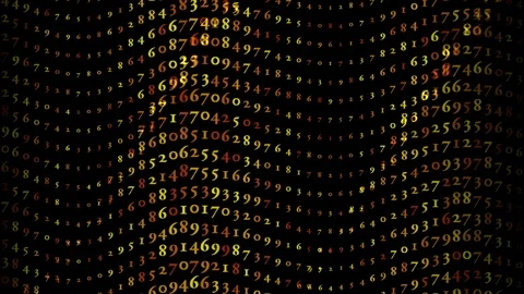 Wavy numbers 動画素材 89013200