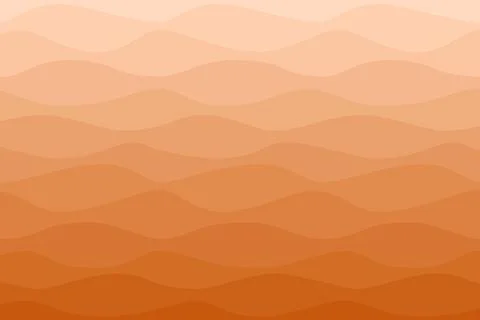 Wavy ombre orange sun rays background Stock Illustration
