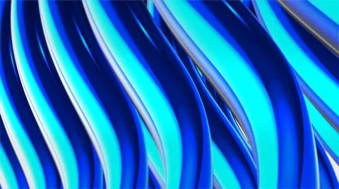Wavy organic curves. 3d render illustration Illustrazione stock