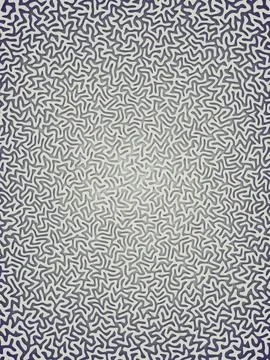 Wavy organic rounded line maze pattern. 3d rendering Stock Illustration