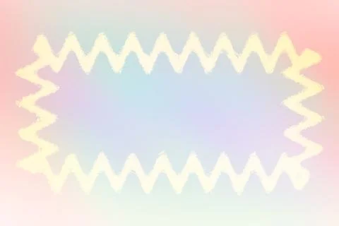 Wavy Pastel Border Stock Illustration