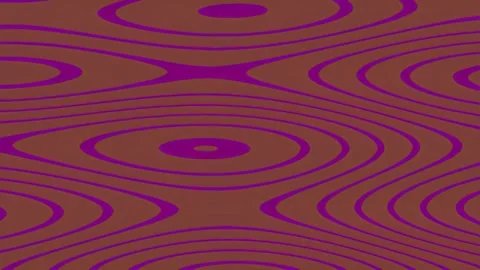 Wavy Pattern Background, Purple Lines on Brown, Motion Graphic 库存影片 341628256