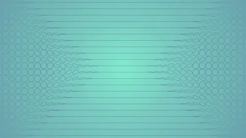 Wavy pattern of flat circular figures. 3d rendering loop animation 4K Stock Footage 242484547