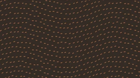 Wavy pattern with glowing dots on a dark background Stock Footage 339451522