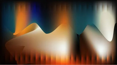 Wavy pattern with gradient colors and blurred edges Stock Illustration