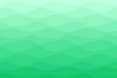 Wavy pattern on green ombre background Stock Illustration