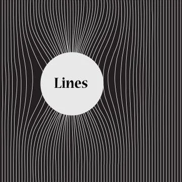 Wavy pattern with lines Stock-Illustration