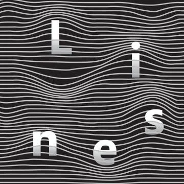 Wavy pattern with lines Stock Illustration