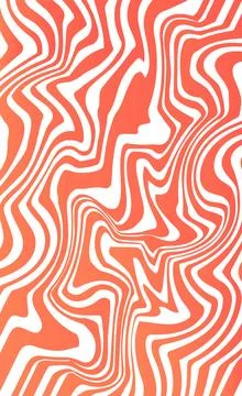 Wavy pattern poster. Repeating design element for printing on fabric. Red Illustrazione stock