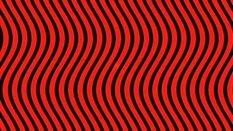 Wavy pattern in red and black colors with contrasting lines Stock Footage 338020643