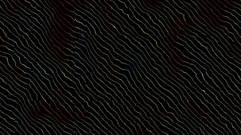Wavy patterns on dark background create abstract design Stock Footage 338227680
