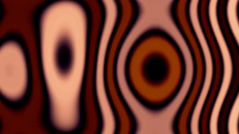 Wavy patterns in warm colors create abstract art effect Stock Footage 340209497