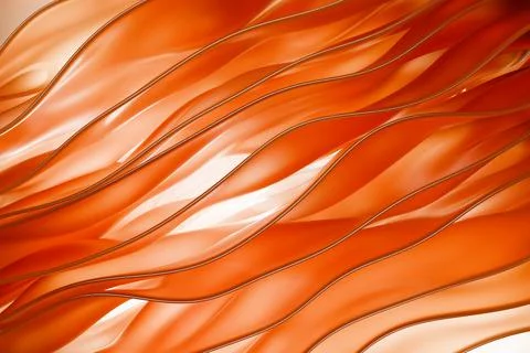 Wavy pleated layers. Abstract background. Illustrazione stock