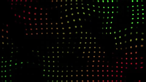 Wavy polka dots circles red and green Christmas animated motion seamless loop Stock Footage 295371115