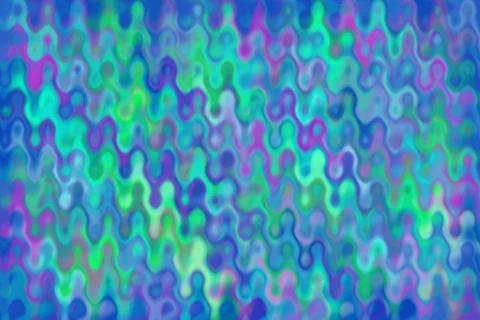 Wavy Psychedelic Illustrazione stock